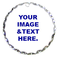 Precious Aluminum Photo Charms With Florentine Edge